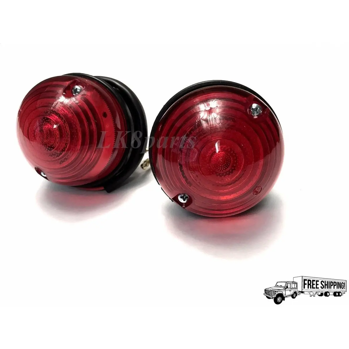 Rear Lamp Assembly- Stop & Tail Lights Red Set Of 2 1