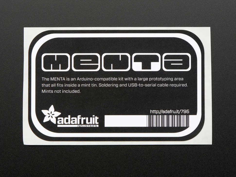 Menta Sticker For Mint Tin 1