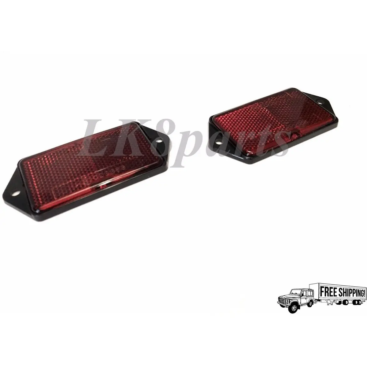Rear Reflectors Red Set X2 1