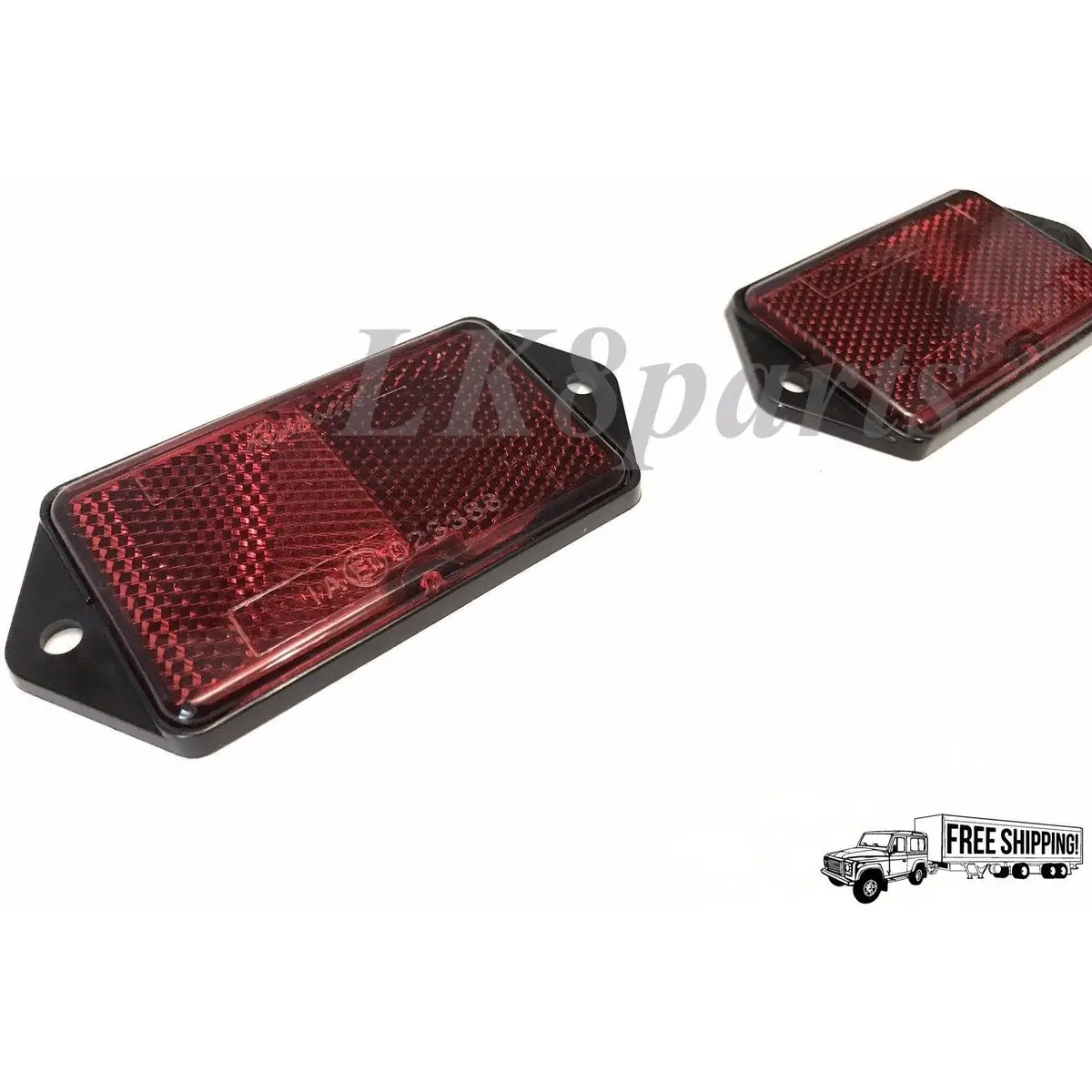 Rear Reflectors Red Set X2 2
