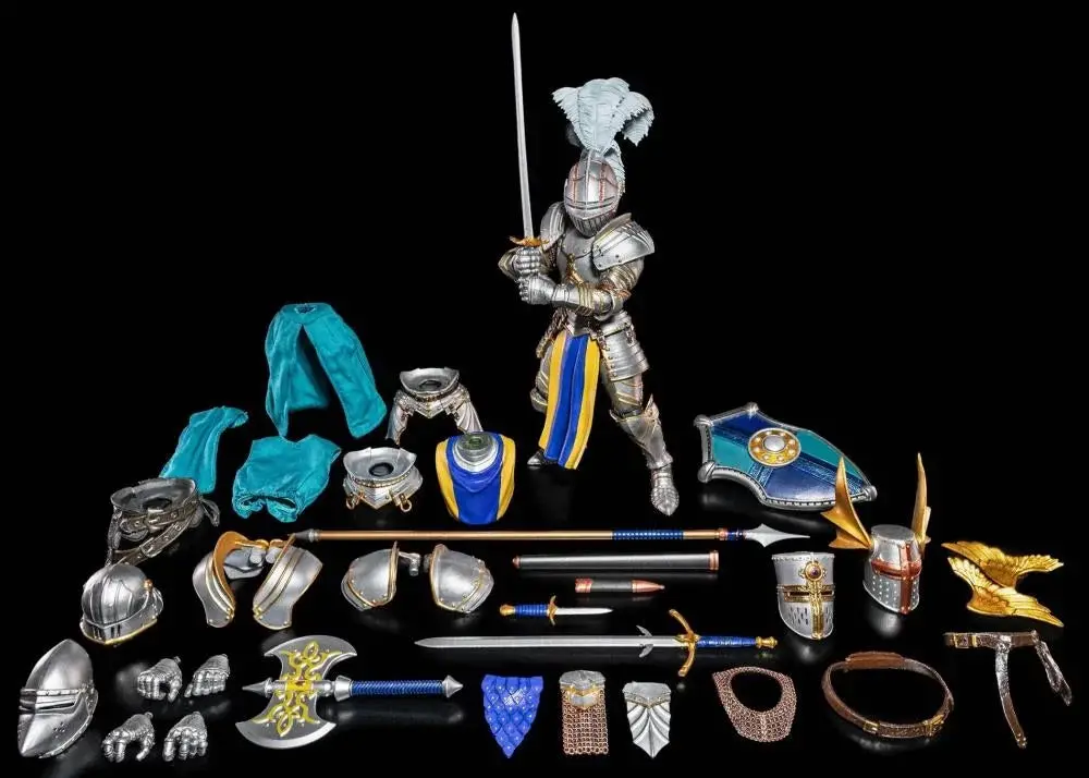 Pre-Order (Deposit) - Mythic Legions Ashes Of Agbendor - Blue Shield Soldier (Deluxe Knight Builder Kit 3) 1