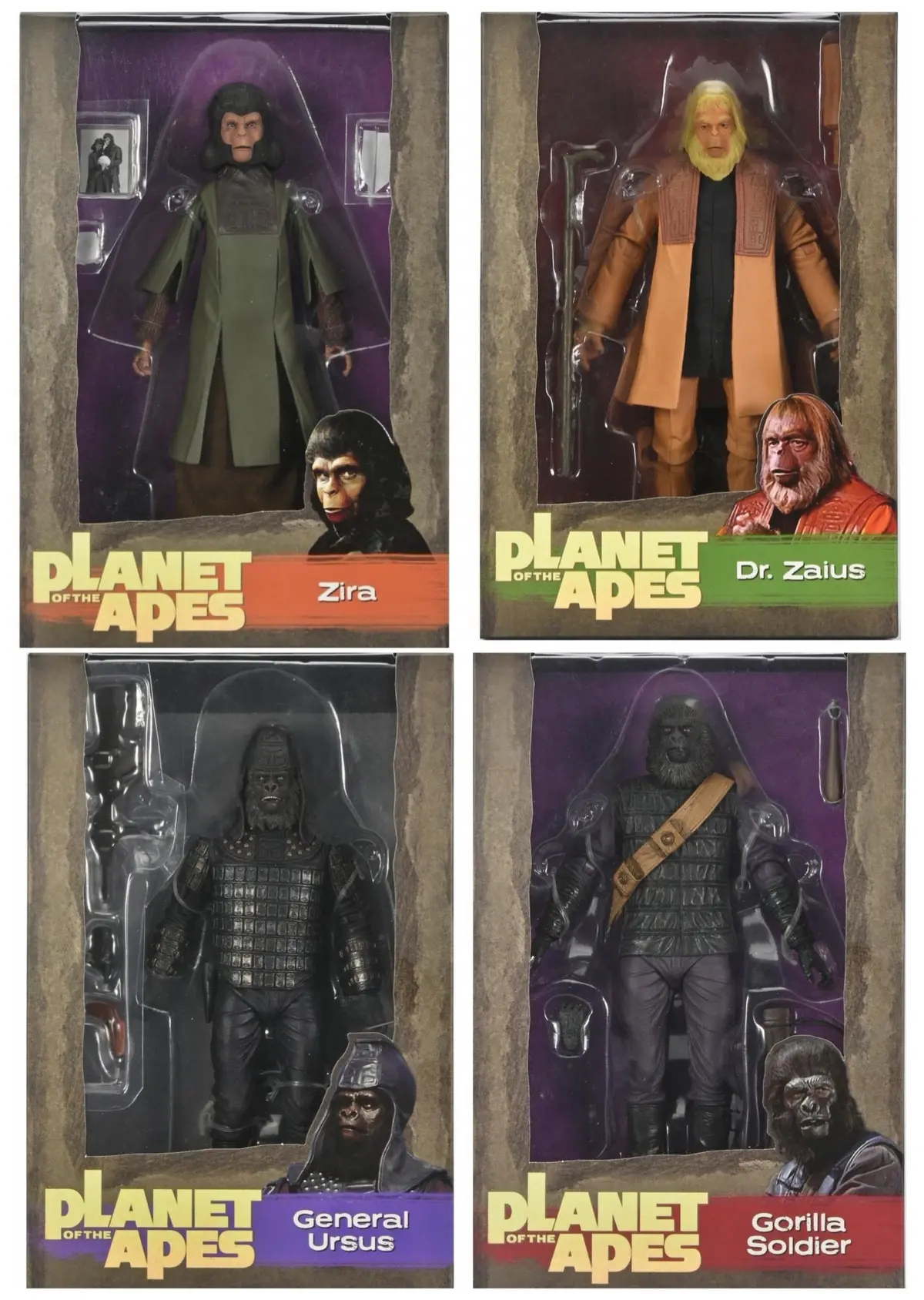 New Shipping This Week - Neca Planet Of The Apes Classic 7-Inch (4-Figure Set) 1
