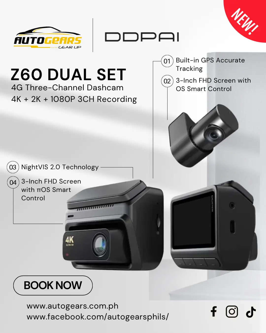 Ddpai Z60 Dual Dashcam 1