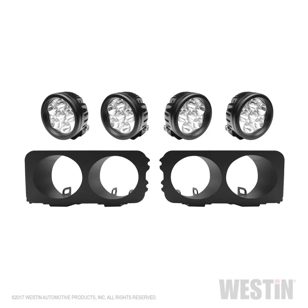 Westin Universal Light Kit For Outlaw/Promod Front Bumper - Textured Black | 58-9905 1