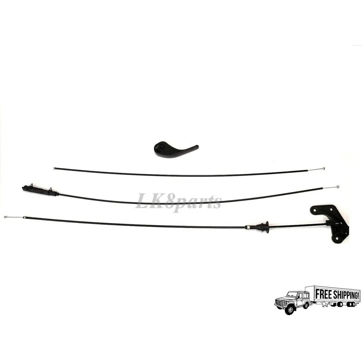 Hood Control Cable Kit + Bonnet Release Lever 1