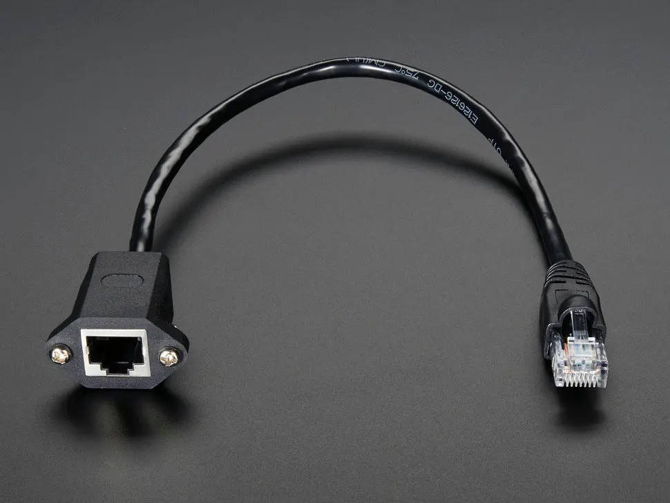 Panel Mount Ethernet Extension Cable 1