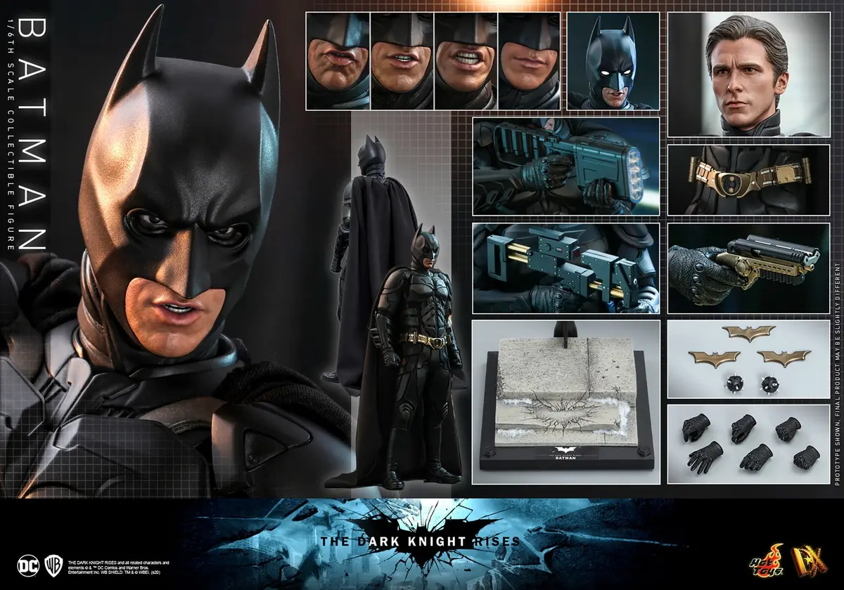 Hot Toys Dx19 Dark Knight Rises Batman Deluxe 1/6 Scale Figure 1