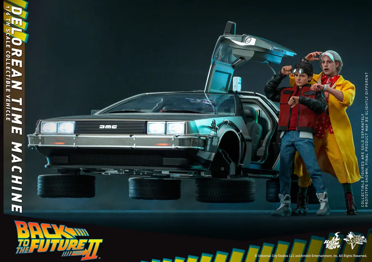 Hot Toys 1/6 Scale Delorean Time Machine (Brand New Sealed Box) 2