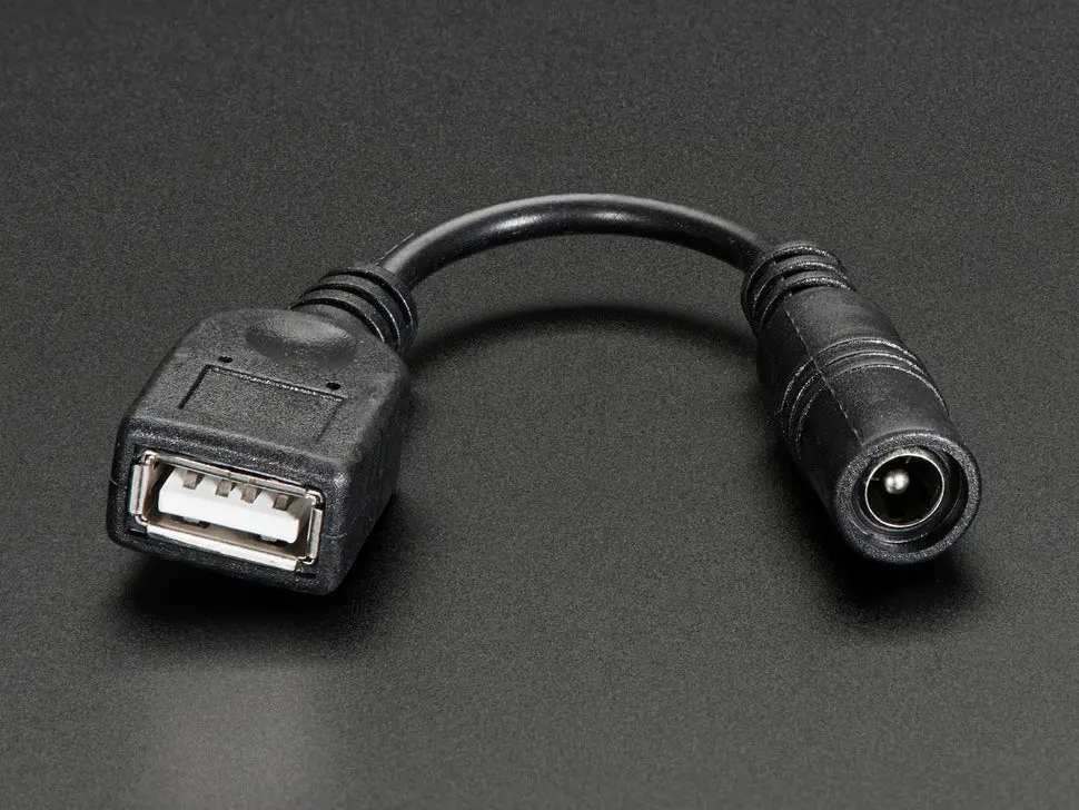 Usb A Jack To 5.5/2.1Mm Barrel Jack Adapter Cable 1