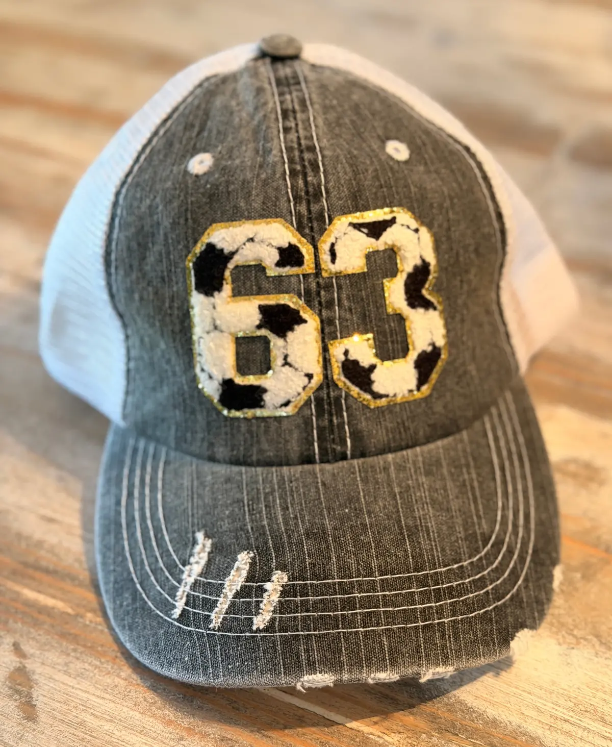 Custom Soccer Number Hat 1