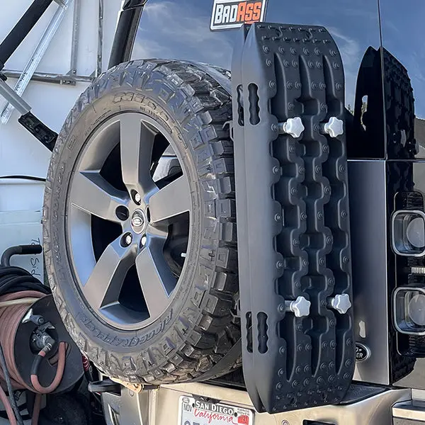Ba Tents Rear Tire Side Mounting Platform For Recovery Boards Or Rototpax And Highlift Jack, Assembly Complete With Strap 1