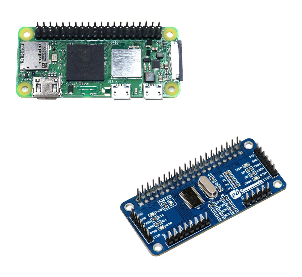 Pi Zero 2 W With Serial Expansion Hat 1