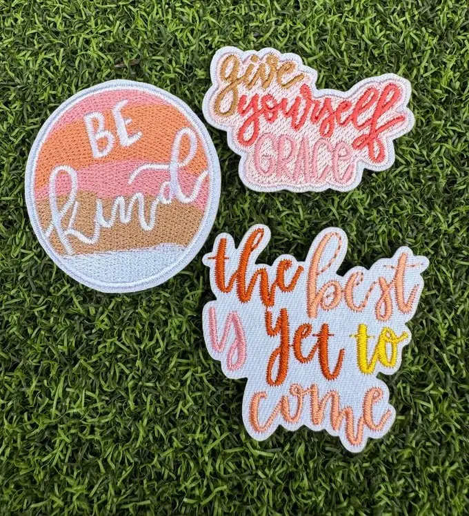 Motivational Iron On Patches 1