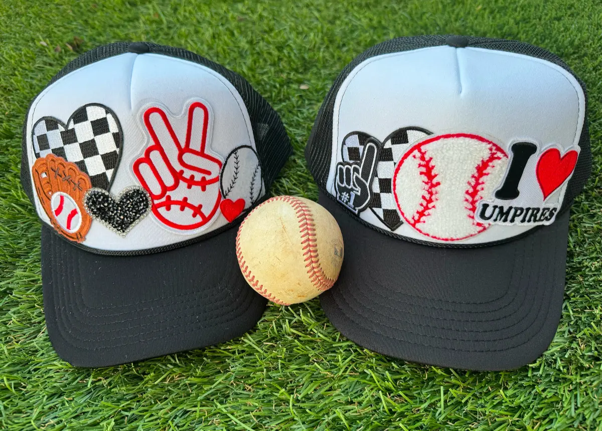 Baseball Patch Trucker Hats (Various Options) 1