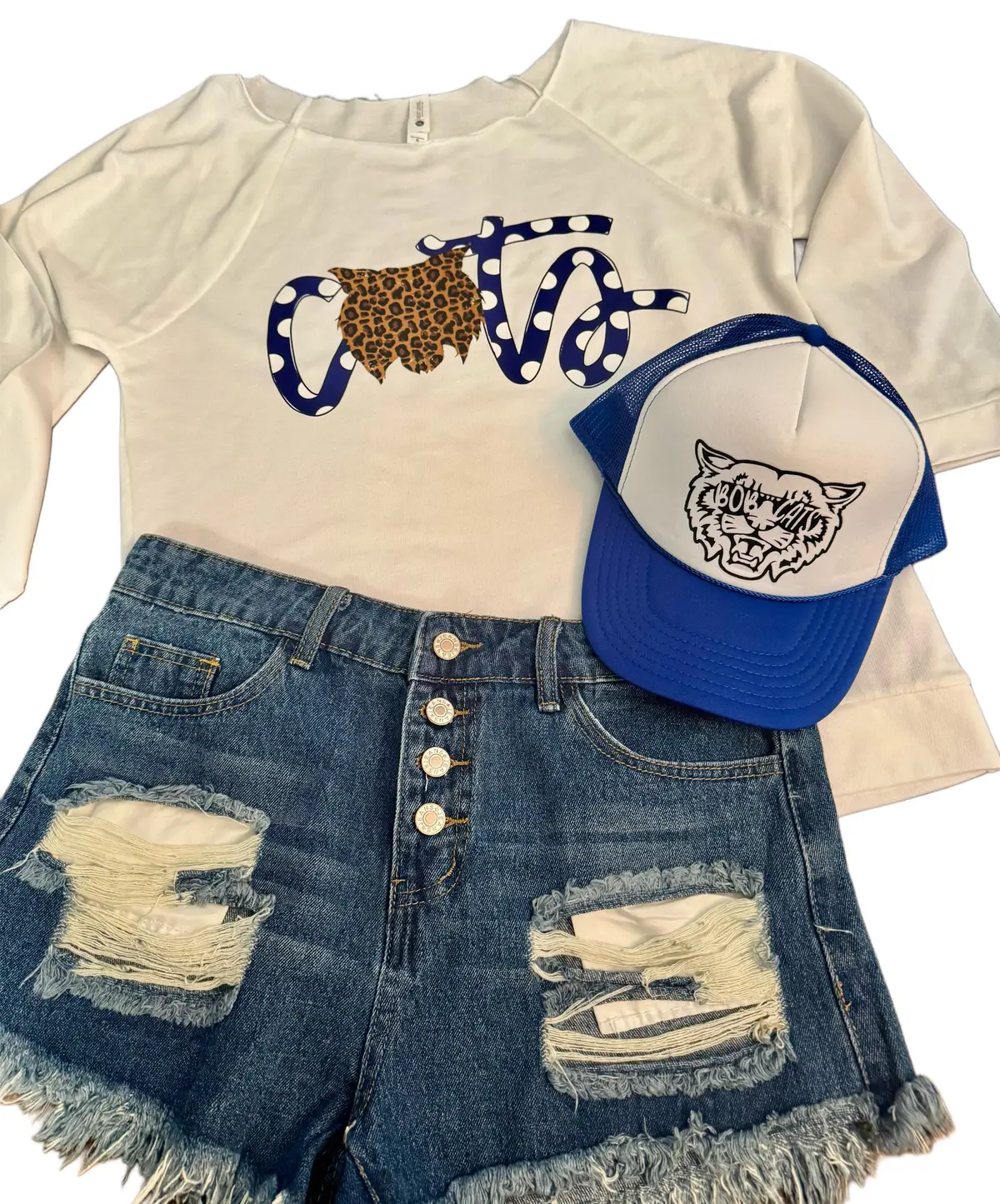 Cats Off-The-Shoulder Top 1