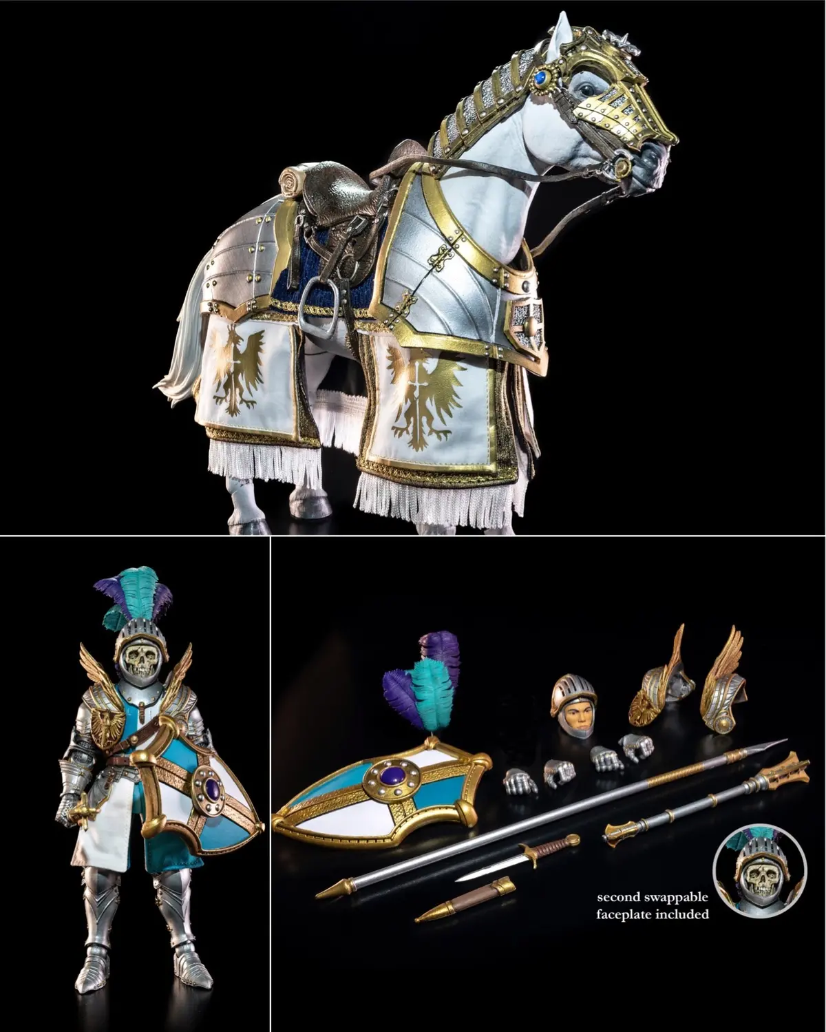 Mythic Legions Bundle - Sir Adalric + Bishop White Horse 1