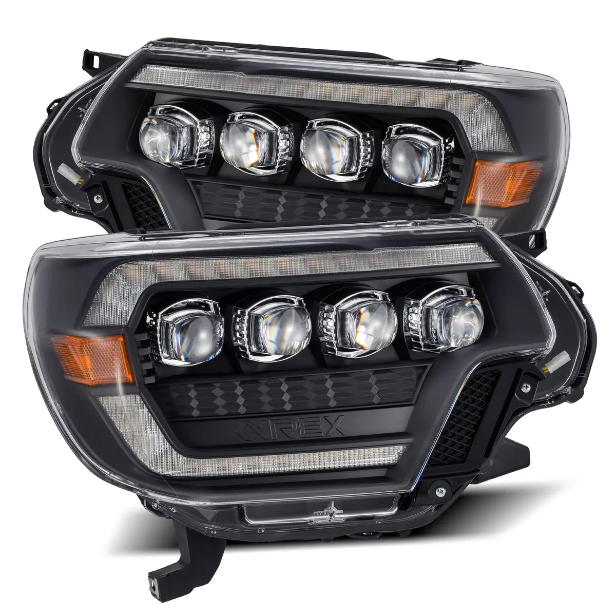 Nova-Series Led Projector Headlights | Amber/Clear Drl Fits 2012-2015 Toyota Tacoma 2
