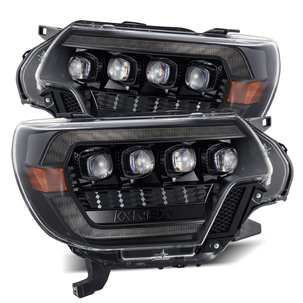 Nova-Series Led Projector Headlights | Amber/Clear Drl Fits 2012-2015 Toyota Tacoma 1