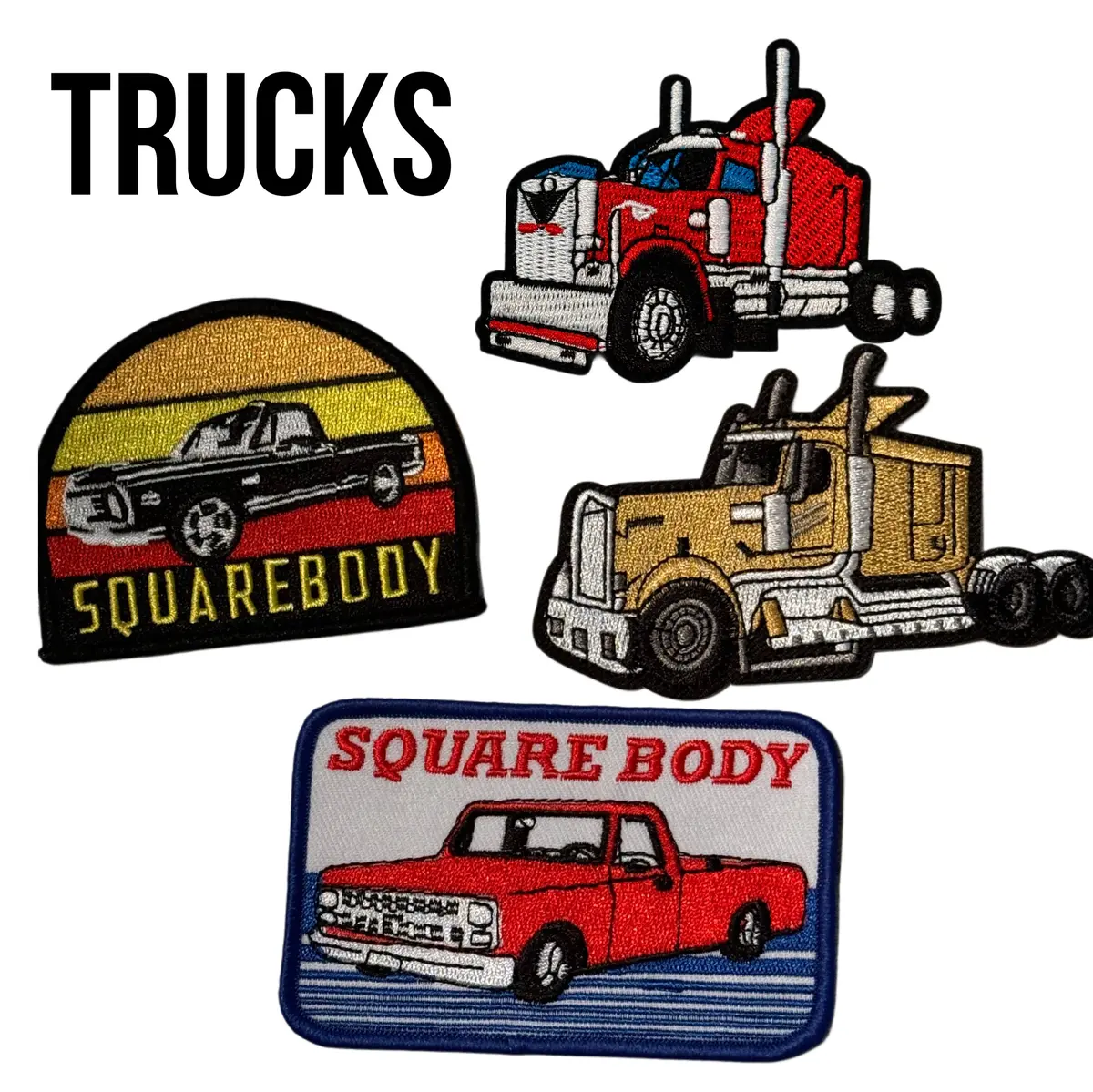 Truck Iron On Patches 1