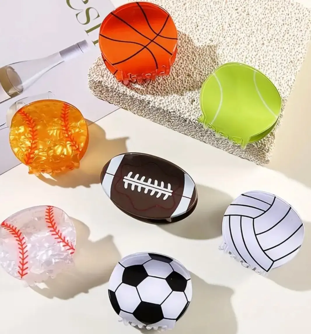 Sports Hair Claw Clips 1