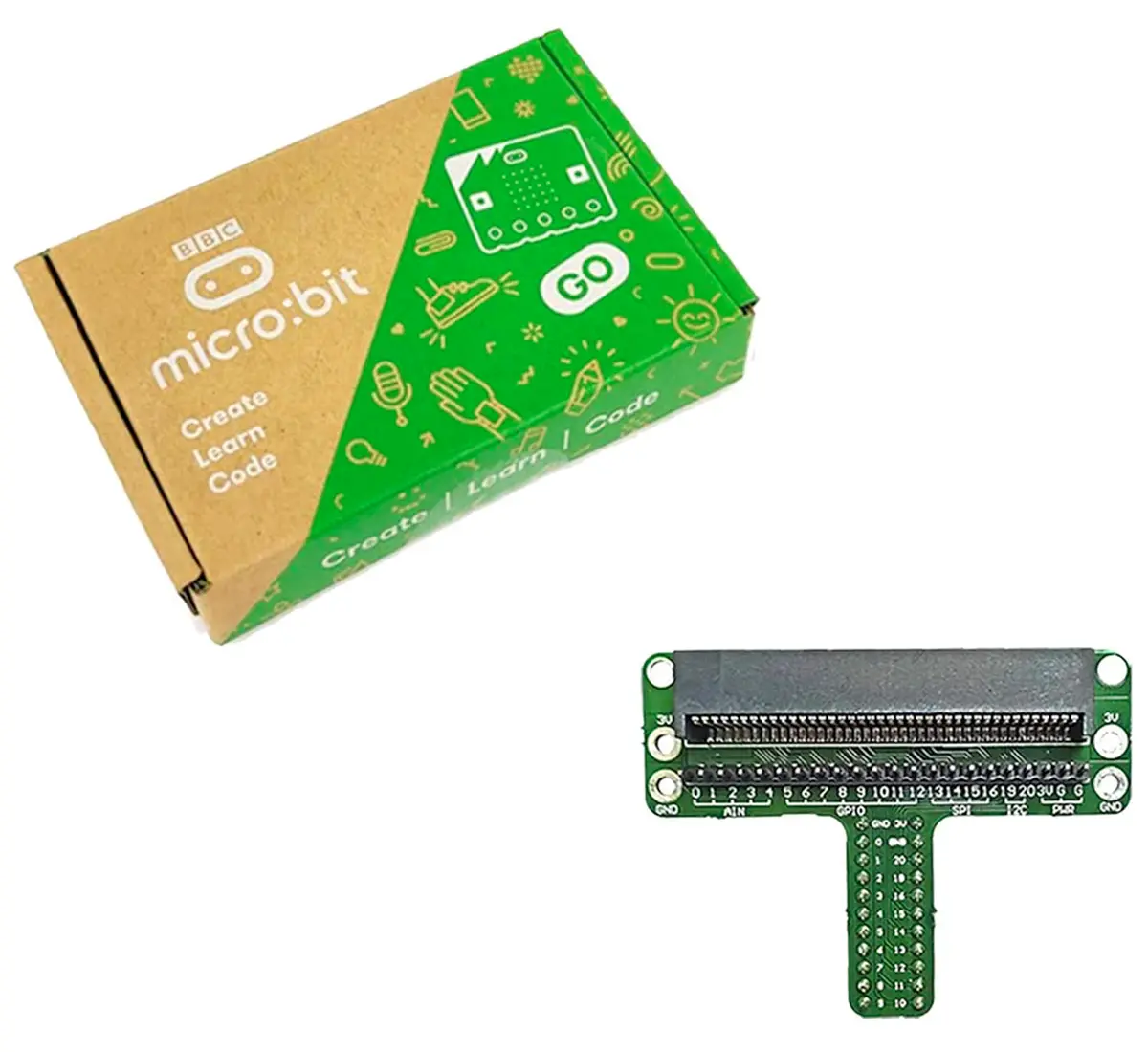 Bbc Micro:Bit V2 Go With Micro:Bit Breadboard Adaptor 1