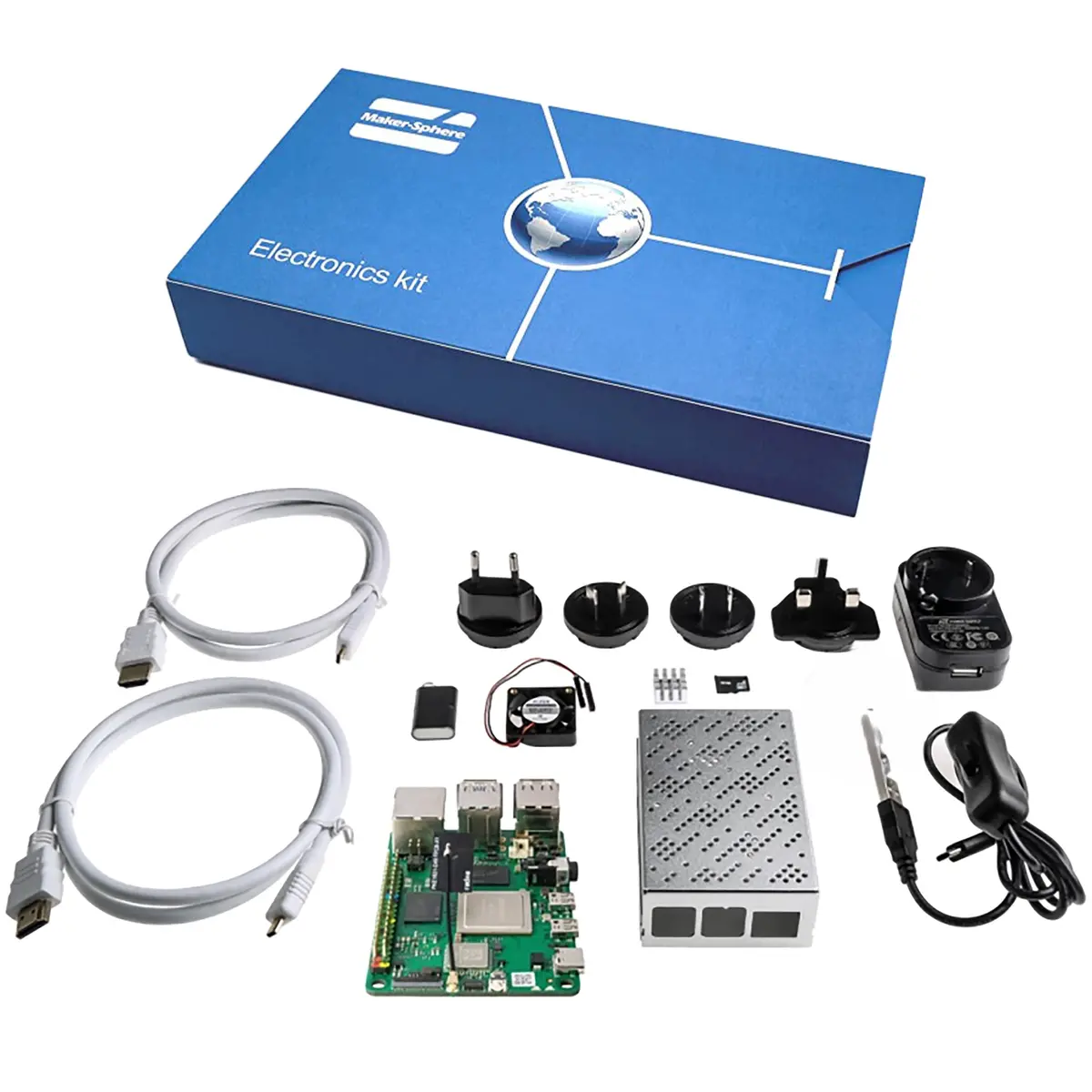 Rock 4 Model C+ 4Gb Single Board Computer Starter Kit 4