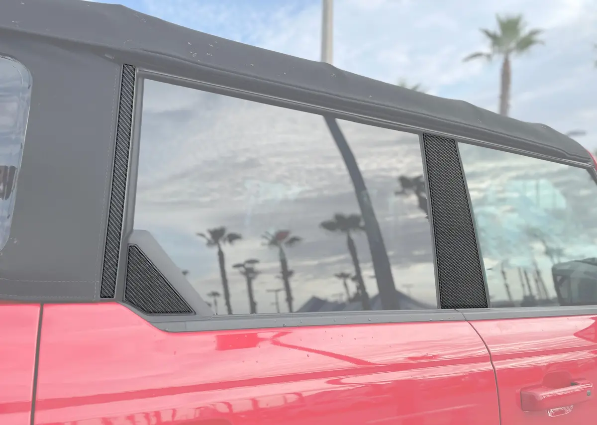 Tufskinz Door Pillar Accent Overlays Fits 2021-2025 Ford Bronco 1