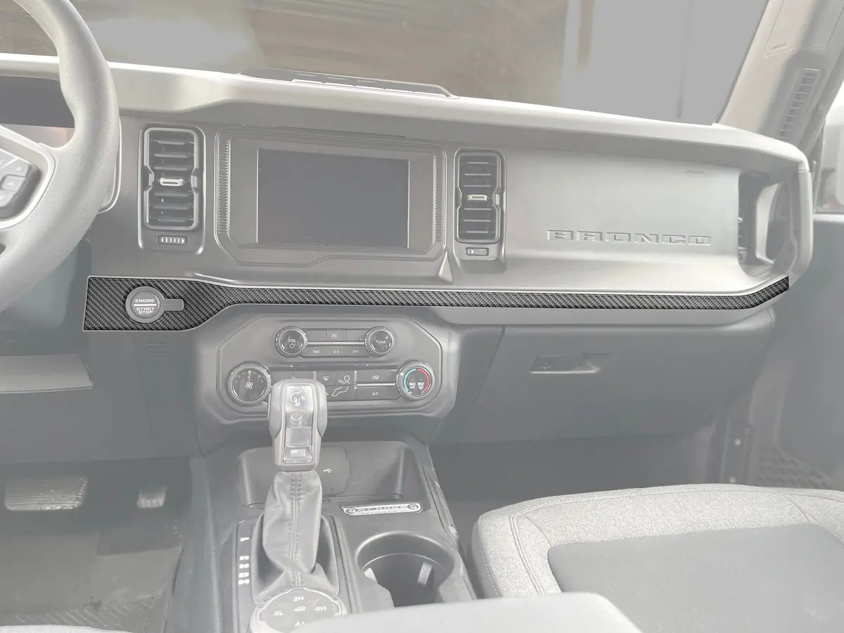 Tufskinz Center Dash Accent Overlays Fits 2021-2025 Ford Bronco 1