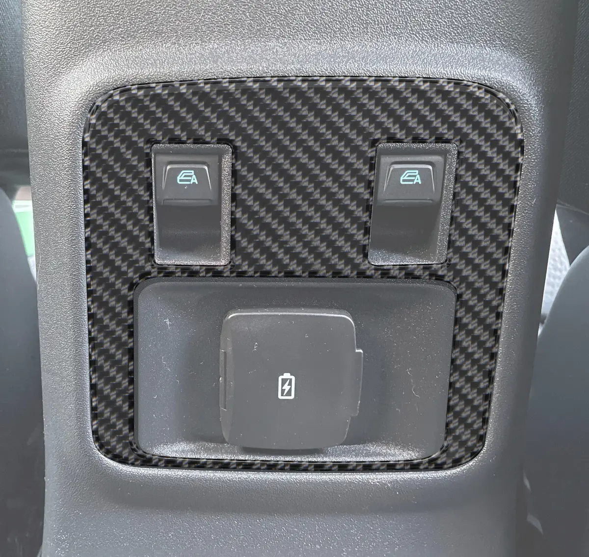 Tufskinz Rear Center Console Accent Overlays Fits 2021-2025 Ford Bronco 1