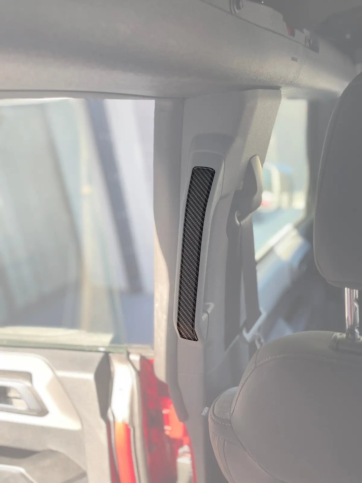 Rear Grab Rail Accent Overlays Fits 2021-2025 Ford Bronco 1