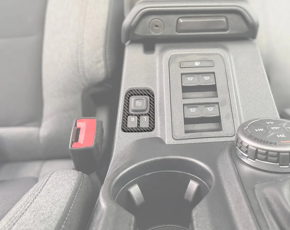 Tufskinz Mirror Control Switch Accent Overlay Fits 2021-2025 Ford Bronco 1