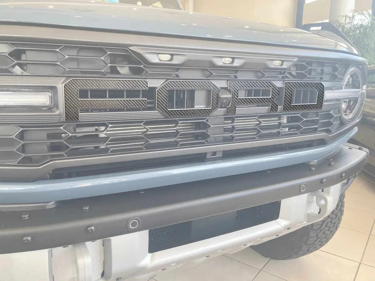 Tufskinz Front Grill Letter Overlays Fits 2022+ Bronco Raptor- Area 51 2