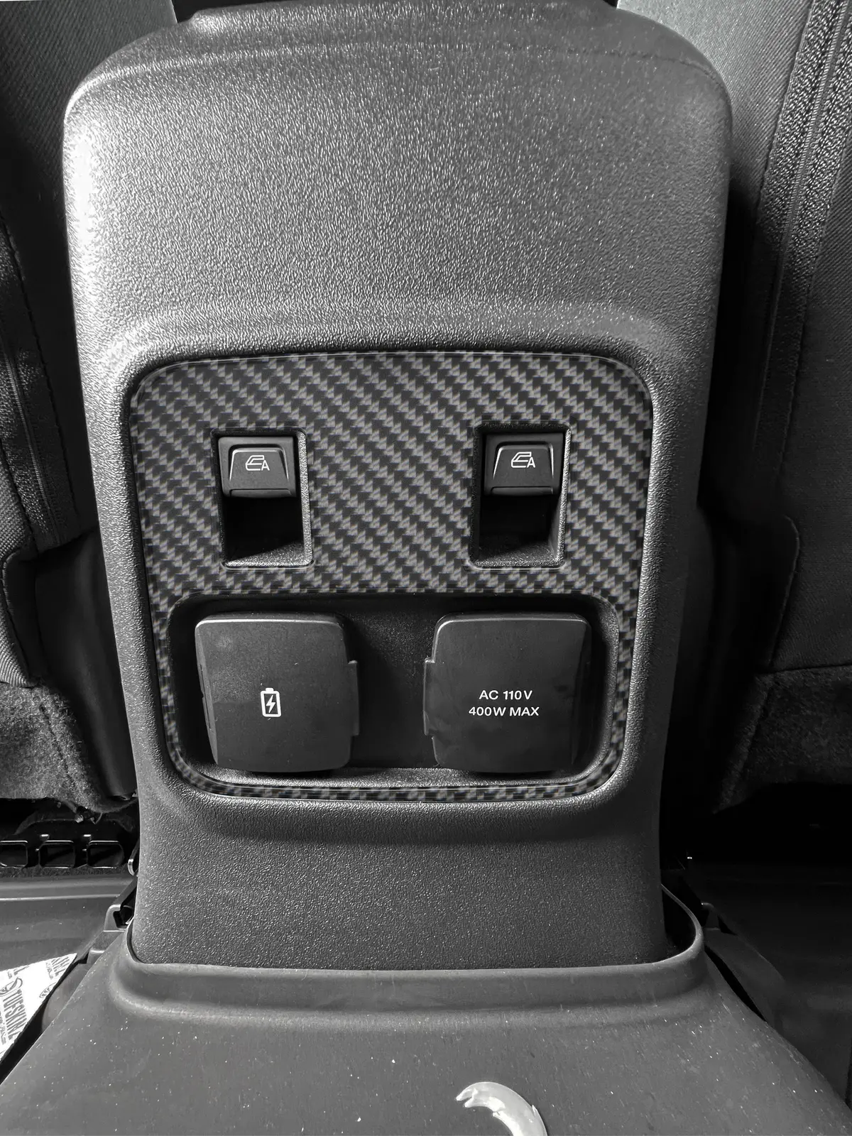 Tufskinz Rear Center Console Trim Covers for 2021–2025 Ford Bronco - Image 4