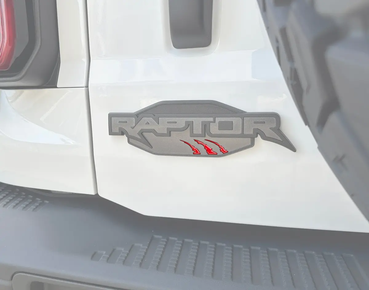 Tufskinz Raptor Emblem Claw Mark Inserts Fits 2022-2025 Ford Bronco Raptor 1