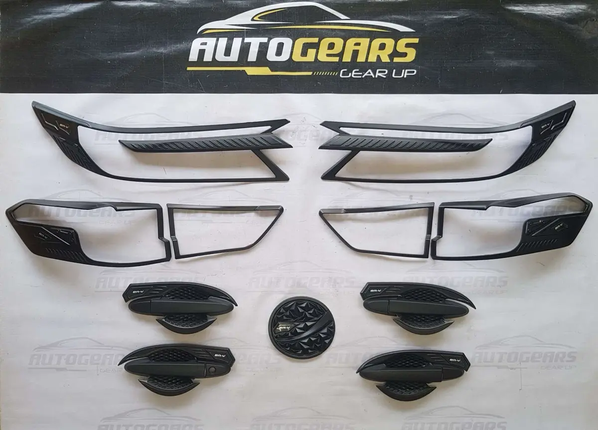 Honda Brv Br-V S V Vx (2023 - 2026) Matte Black Garnish Set V1 1