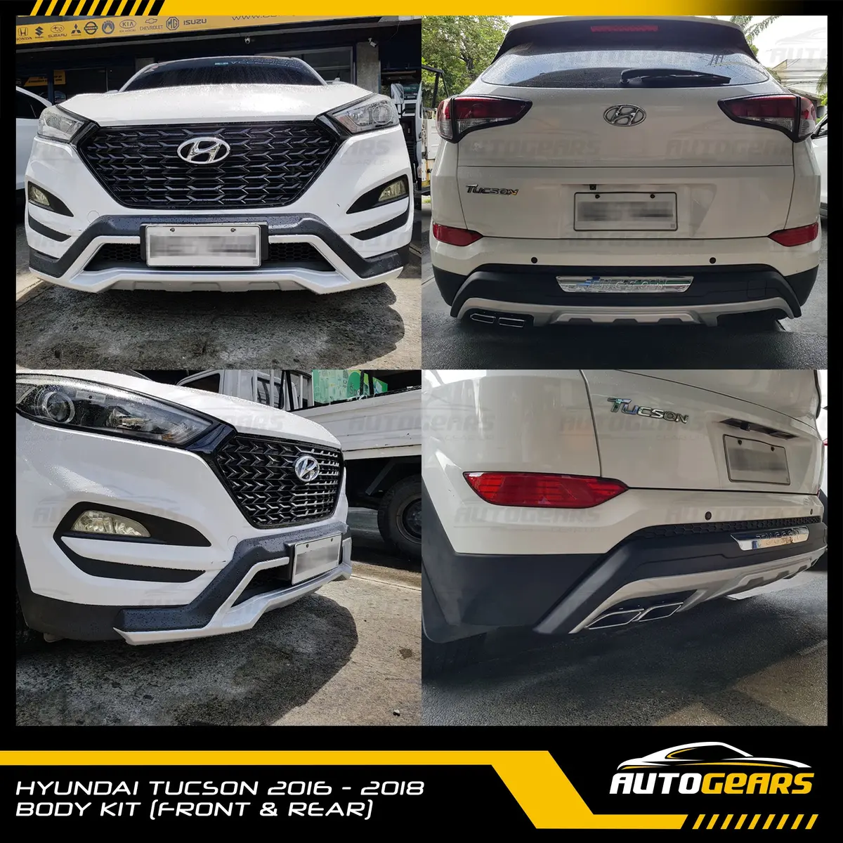 Hyundai Tucson (2016 - 2018) Front And Rear Bumper Bodykit 3