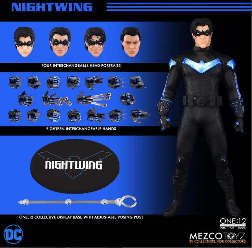 Shipping Soon - Mezco One12 Nightwing 6-Inch Figure 1