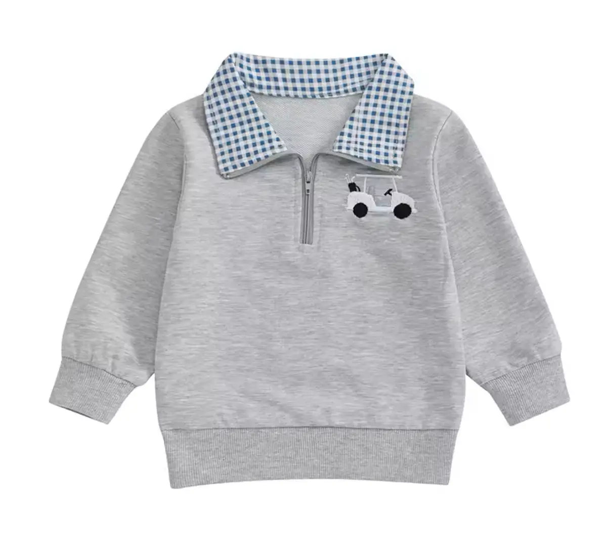 Boys Golf 3/4 Zip Pullover 1