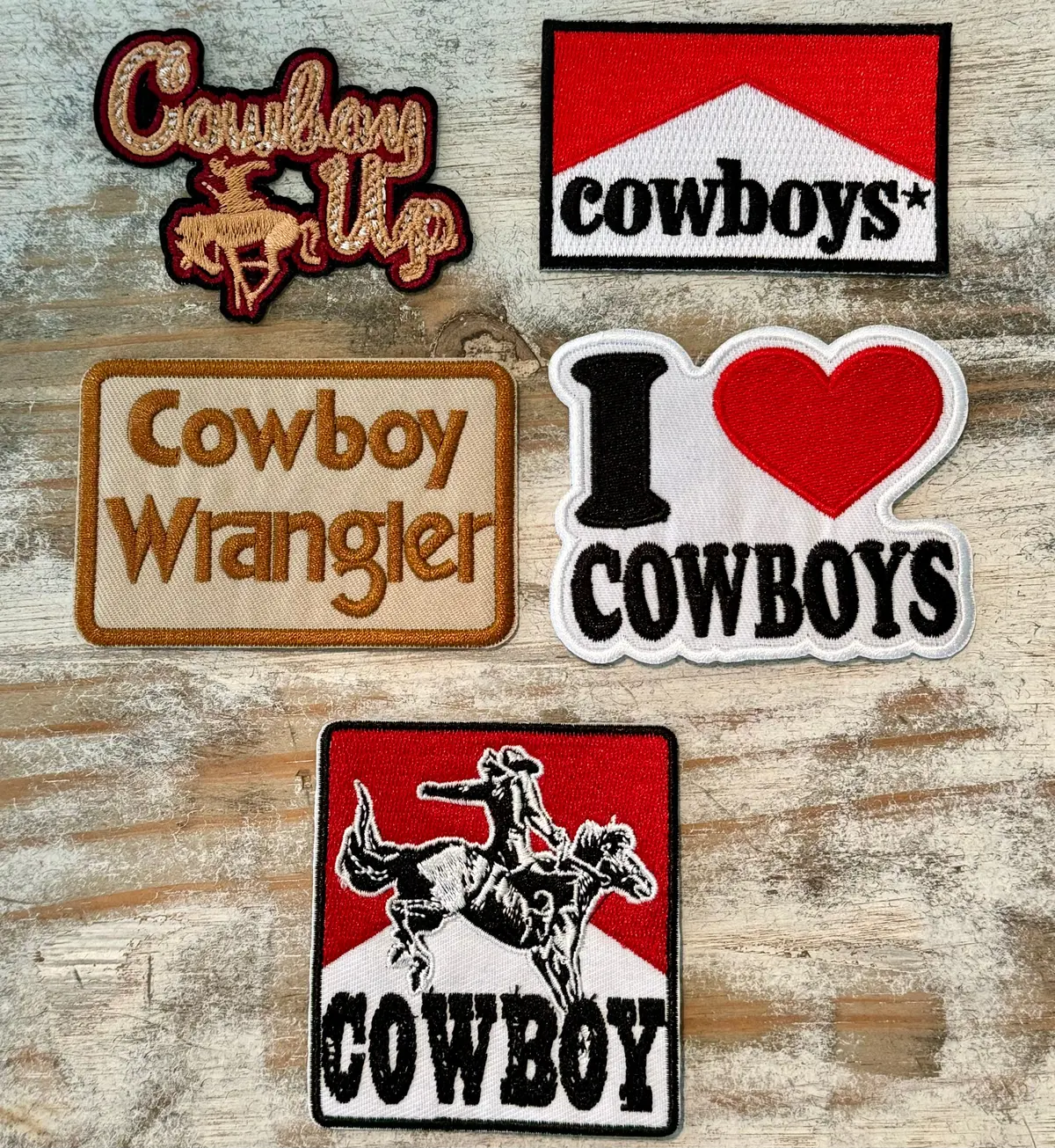 Cowboy Iron On Patches 1