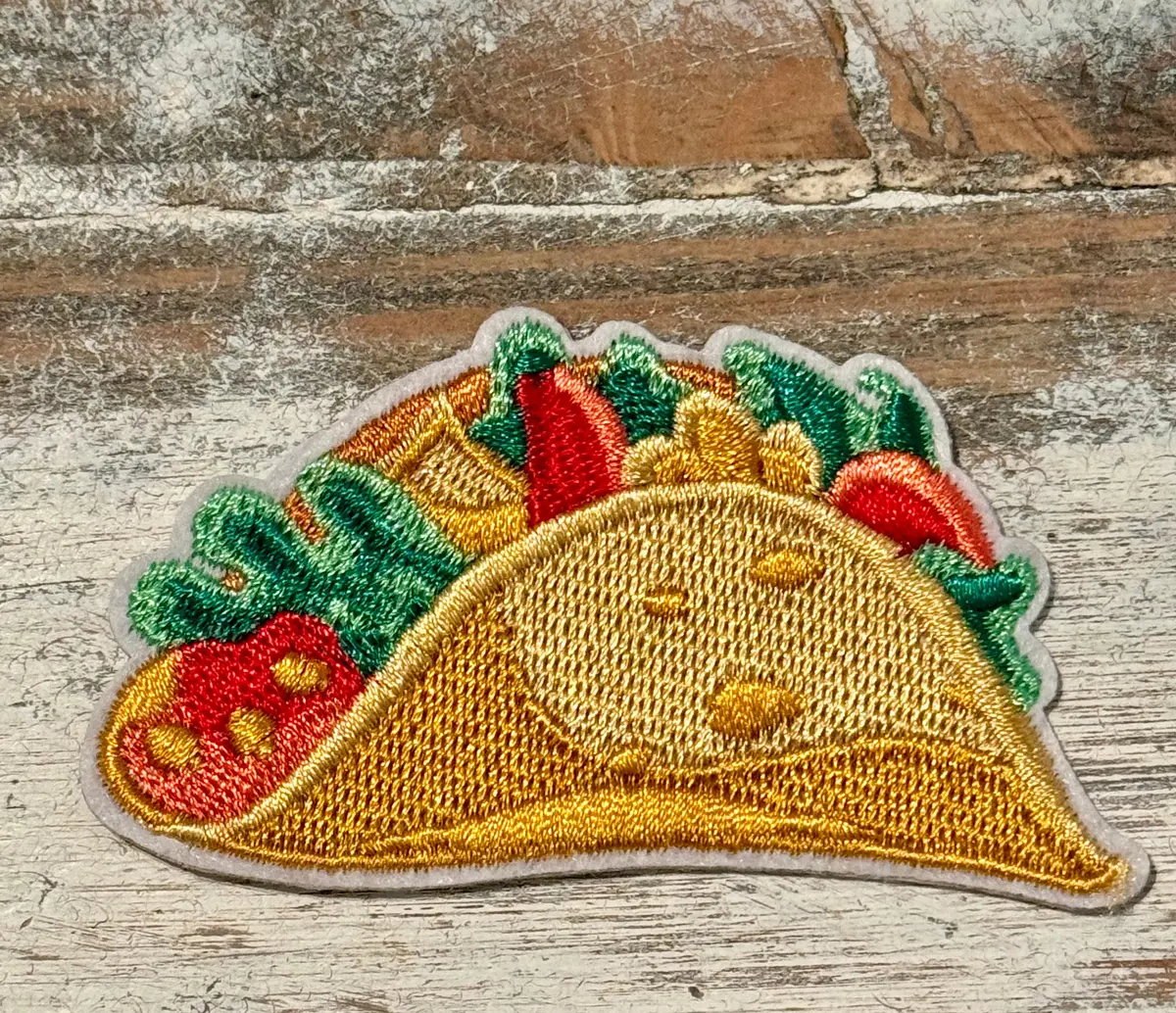 Taco Iron On Patch 1