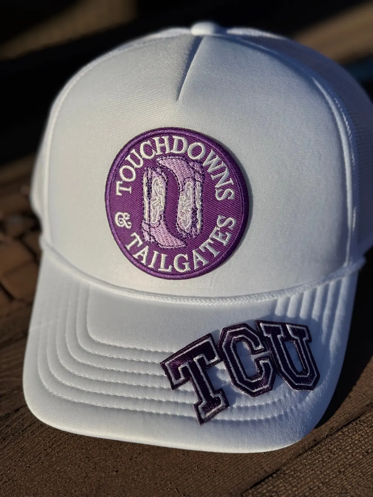 Tcu Touchdowns & Tailgates Trucker Hat 1