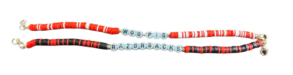 Arkansas Razorback Hat Chains (Various Styles) 1