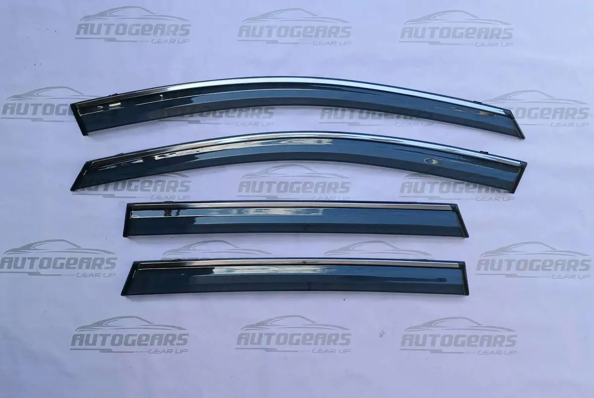 Honda Crv Cr-V (2017 - 2023) Rain Visor With Chrome Trim V2 1