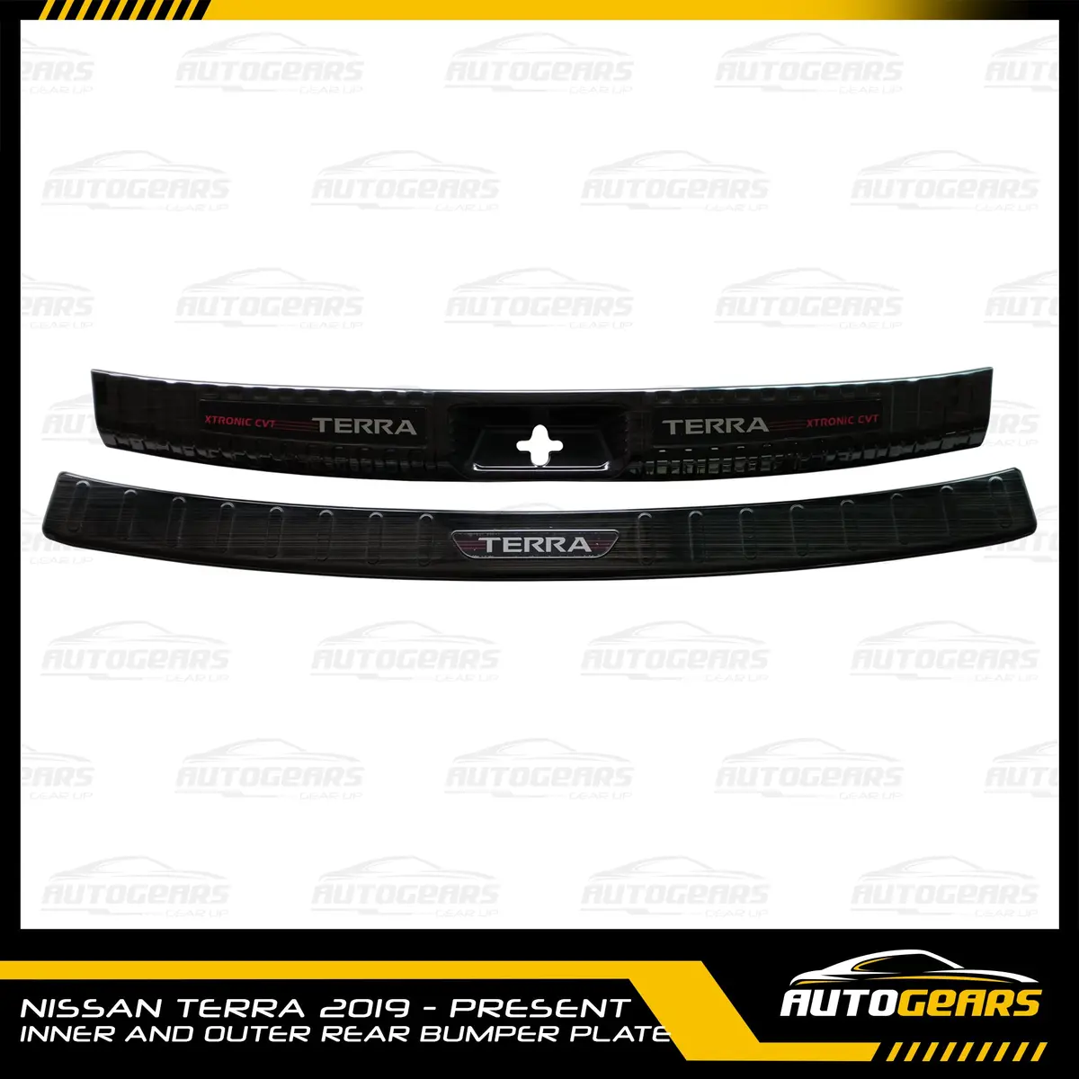 Nissan Terra (2018 - 2021) Inner And Outer Rear Bumper Plate Set 1
