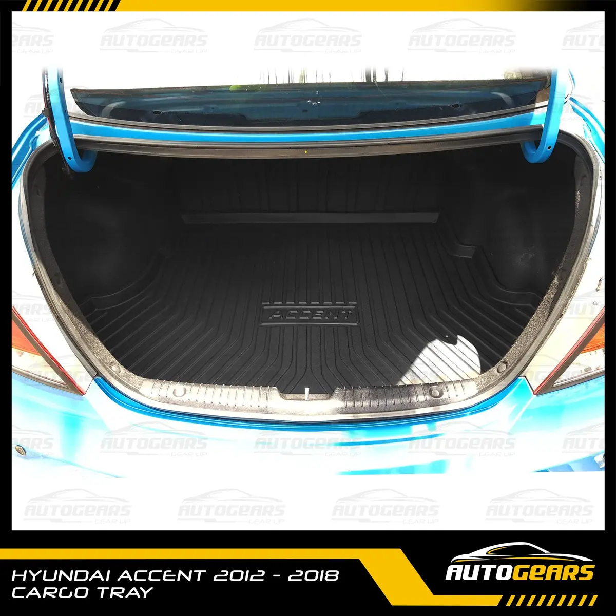 Hyundai Accent (2012 - 2018) Trunk Tray | Cargo Tray 1