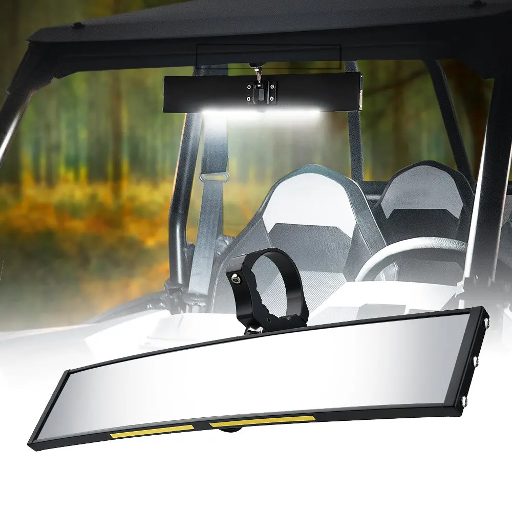 UTV Rearview Mirror Featuring Integrated LED Lighting
