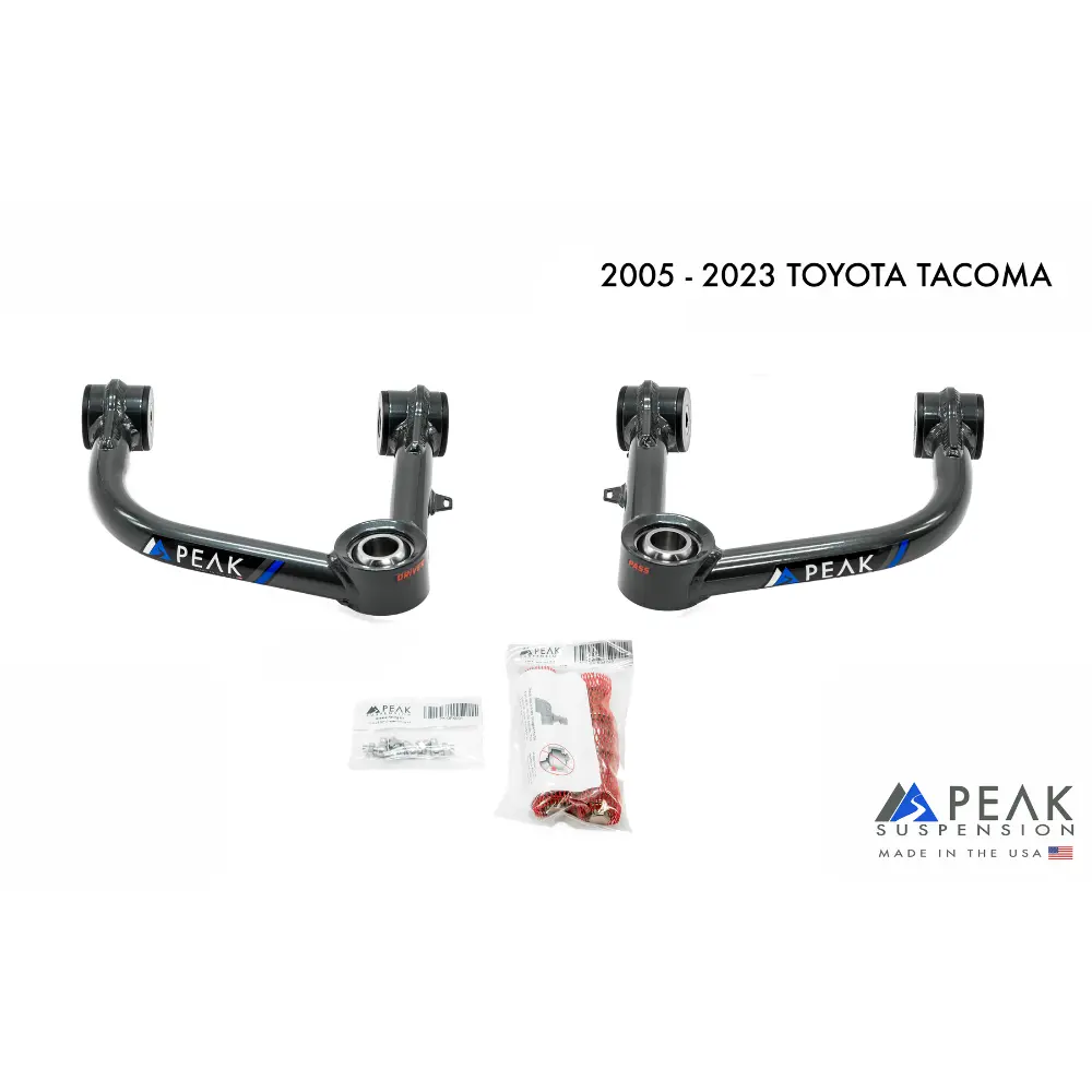 Peak Tubular Upper Control Arms Fits 2005-2023 Toyota Tacoma 1