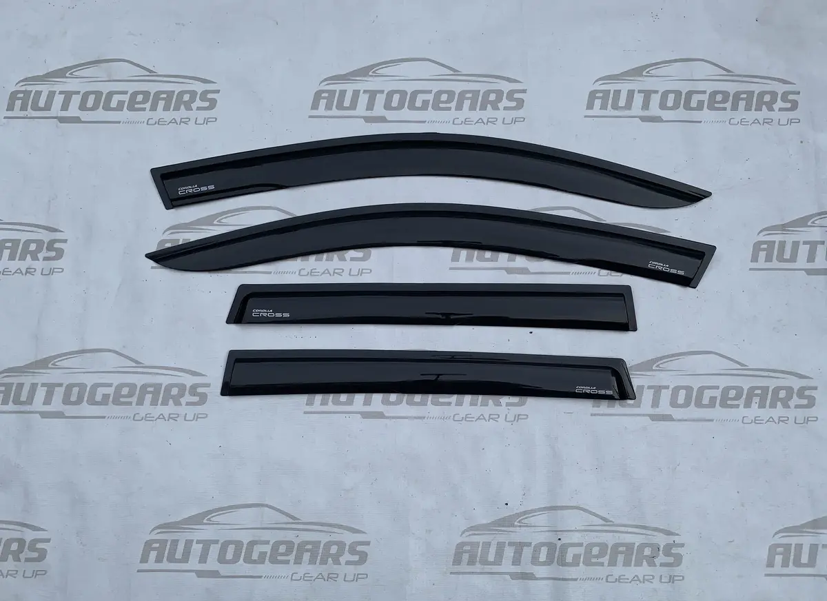 Toyota Corolla Cross (2020 - 2026) Rain Visor With Logo 1