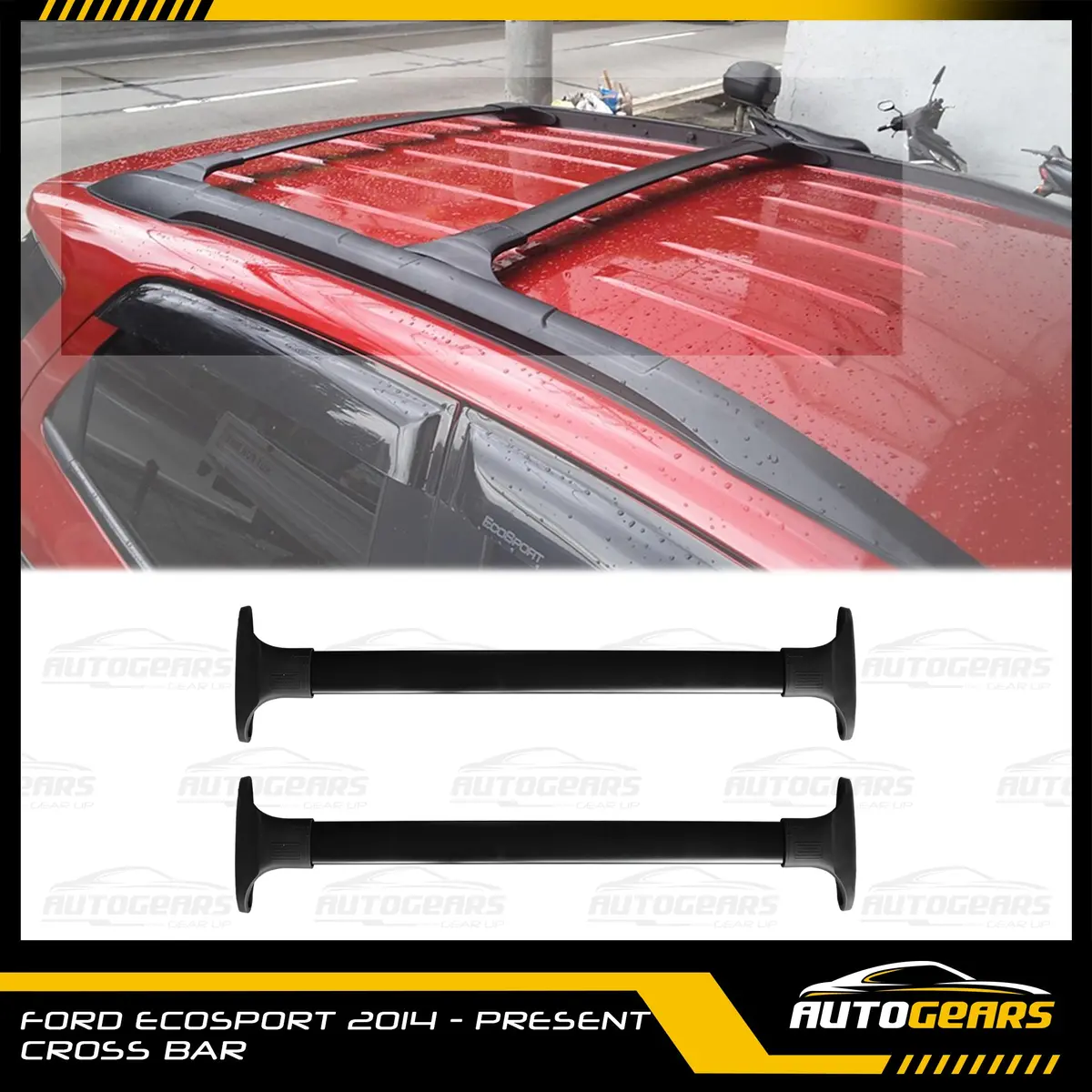 Ford Ecosport (2014 - 2022) Crossbar Matte Black 1