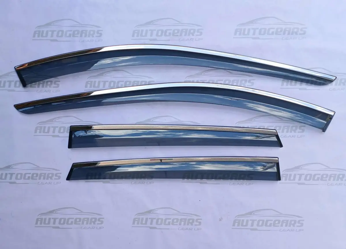 Subaru Crosstrek (2023 - 2026) Rain Visor With Chrome Trim 1